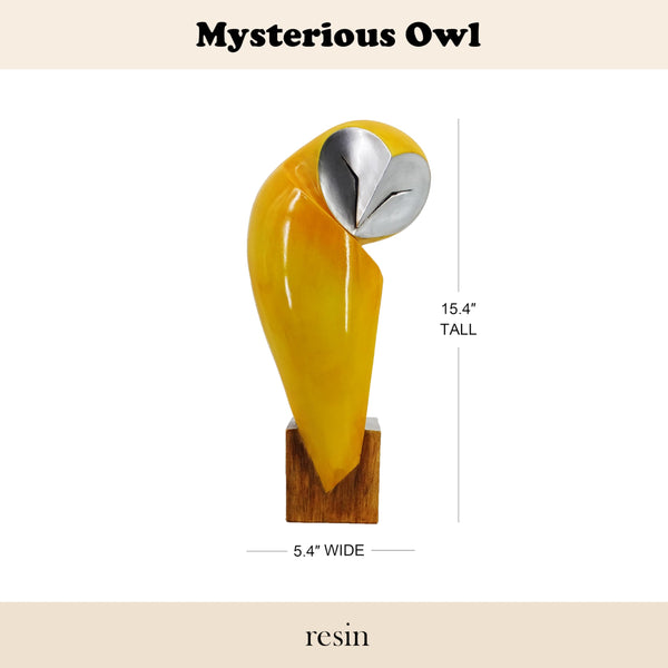 Handmade Resin Owl Statue for Home Decor