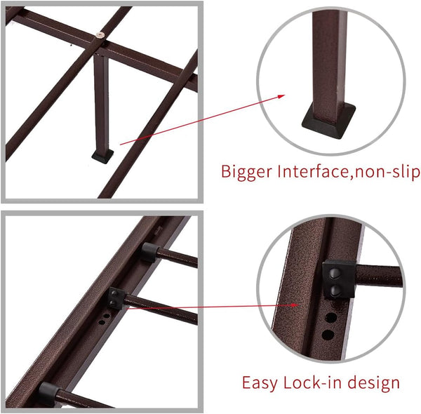 Twin Metal Daybed Frame with Sofa Bed Conversion