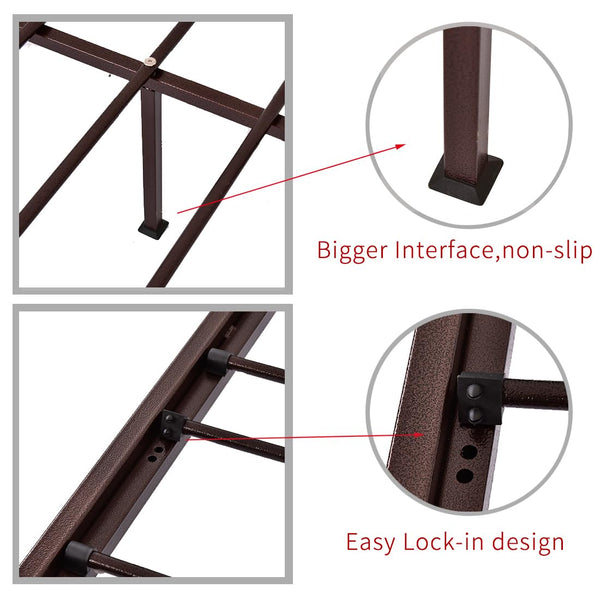 Twin Metal Daybed Frame with Sofa Bed Conversion