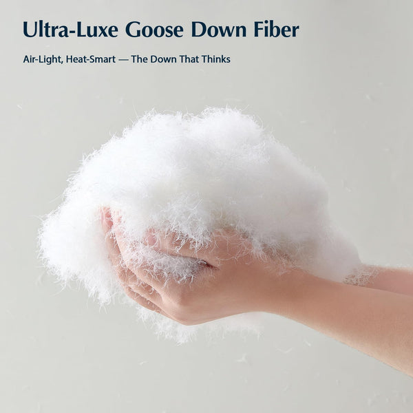 White Goose Down Comforter – All Season Duvet Insert
