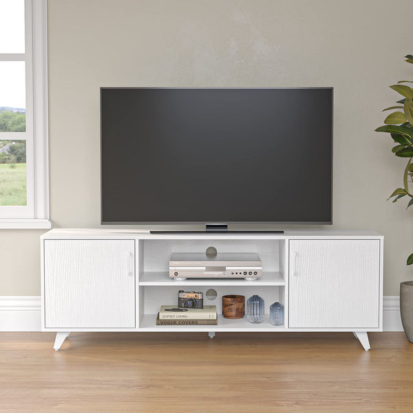 63" TV Stand with Doors and Shelves