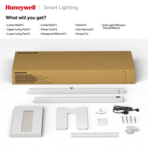 Full-Spectrum LED Floor Lamp with Dimmer