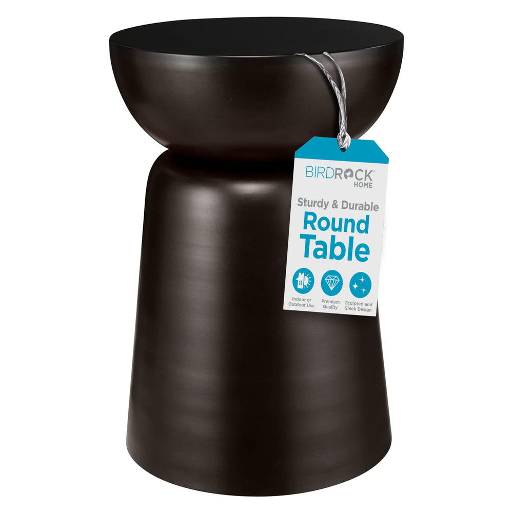 Metal Decorative Garden Stool & Outdoor Accent Side Table