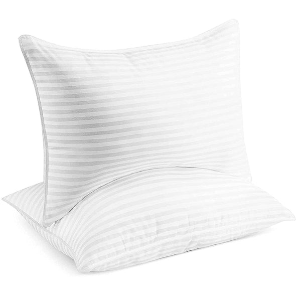Down Alternative Bed Pillows – Set of 2 (Queen, King, European)