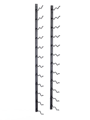 Wall Mounted Metal Wine Rack – 12 or 36 Bottle, Matte Black