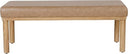 Upholstered Accent Bench with Wood Legs