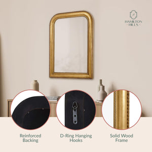 Antique Gold Framed Beveled Wall Mirror