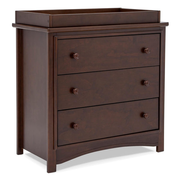 3-Drawer Dresser with Changing Top and Interlocking Drawers