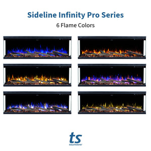 3-Sided Smart Electric Fireplace
