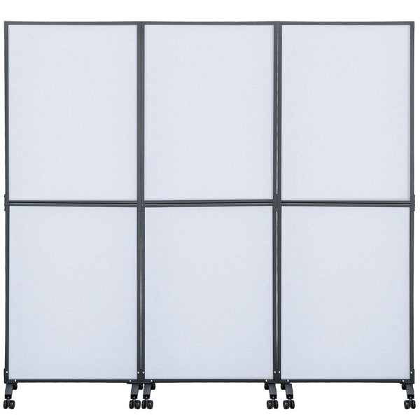 3-Panel Acoustic Office Room Divider 72"W x 66"H