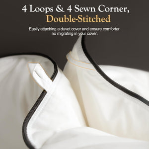 Down Fiber Comforter with Baffle Box Quilting