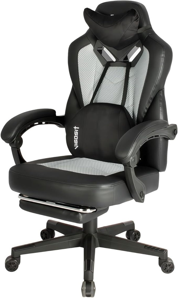 Ergonomic Gaming Chair with Mesh Back & Lumbar Support