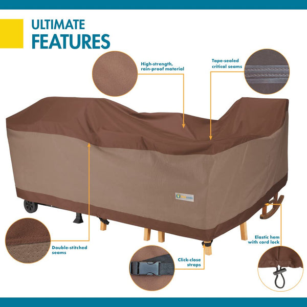 Waterproof Outdoor Patio Furniture Cover – 100"W x 70"D x 29"H