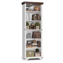 6-Tier Tall Bookshelf with Adjustable Shelves