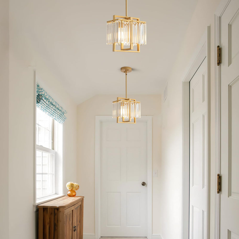 Crystal Pendant Light – Kitchen Island & Dining Room