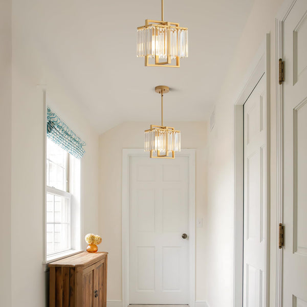Crystal Pendant Light – Kitchen Island & Dining Room