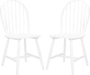 Windsor Farmhouse Dining Chairs Set of 2 – Spindle Back Solid Wood
