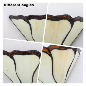 Tiffany Wall Sconce Stained Glass Hardwired – Mission Style