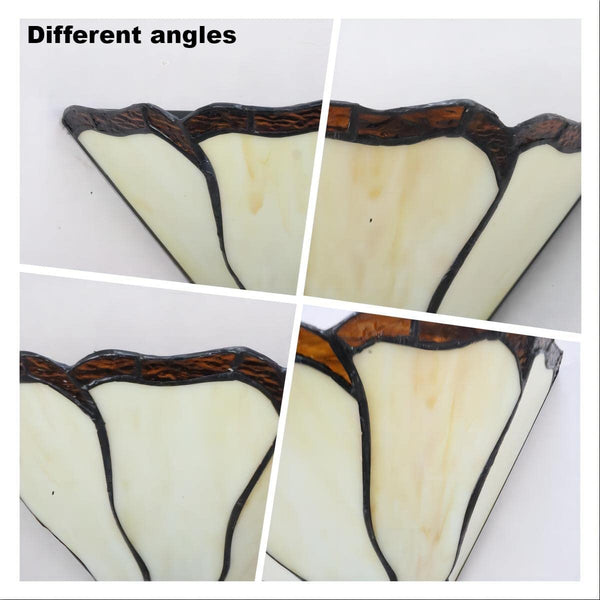 Tiffany Wall Sconce Stained Glass Hardwired – Mission Style
