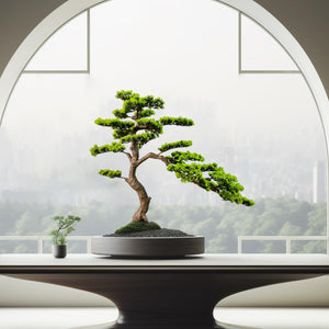 Artificial Bonsai Tree with Ceramic Pot — Indoor Faux Juniper Plant Decor