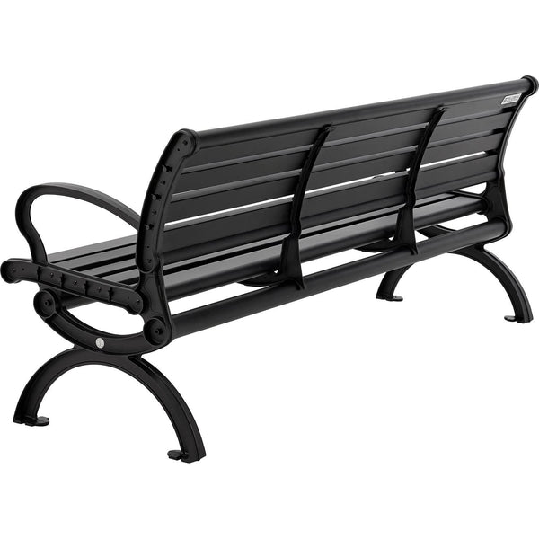 6ft Outdoor Park Bench with Backrest