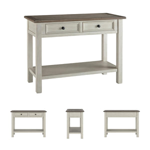 Farmhouse Sofa Table with Drawers