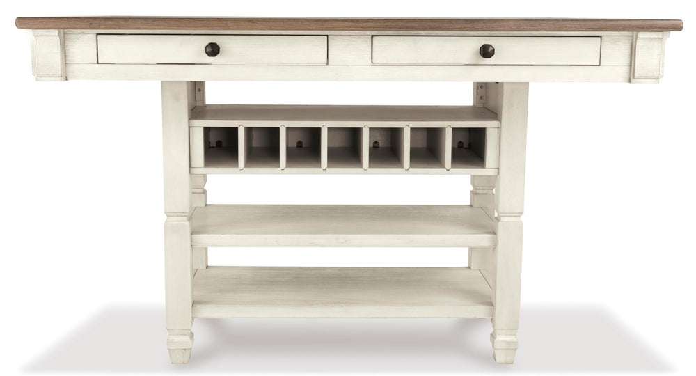 Rectangular Counter Dining Table with Storage