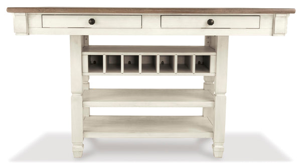 Rectangular Counter Dining Table with Storage