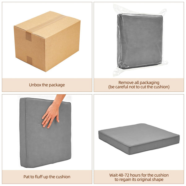 14-Piece Outdoor Patio Cushion Set with Removable Covers