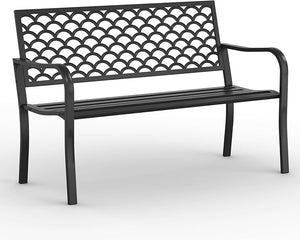 50" Cast Iron Outdoor Bench