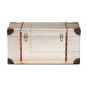Industrial Storage Trunk with Inner Compartment – Silver