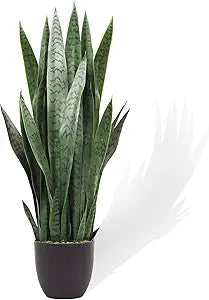 Artificial Snake Plant with Thick PE Leaves – Indoor & Outdoor Faux Sansevieria