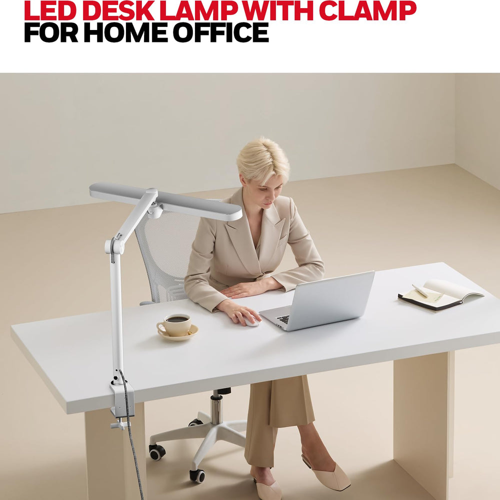 LED Clip-On Desk Lamp with Touch Control