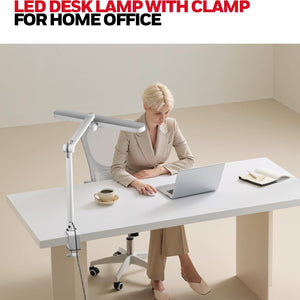 LED Clip-On Desk Lamp with Touch Control