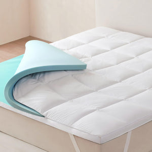 Dual Layer Memory Foam & Goose Down Mattress Topper