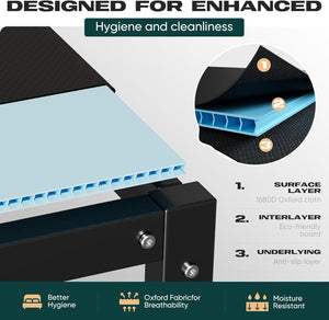 Bunkie Board with Hollow Plastic Support – Multi-Size Mattress Foundation