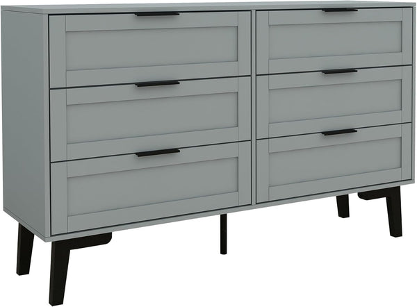 Modern Wooden Dresser with 6 Drawers – Bedroom & Living Room Storage