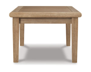 Eucalyptus Wood Outdoor Coffee Table & End Table