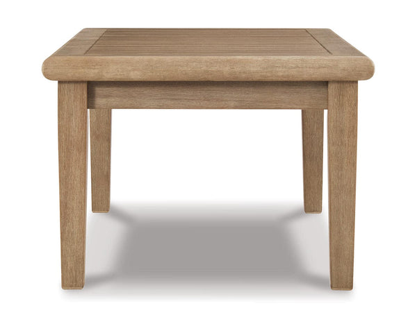 Eucalyptus Wood Outdoor Coffee Table & End Table