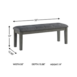 Upholstered Dining Bench with Wood Frame