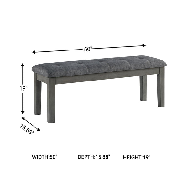 Upholstered Dining Bench with Wood Frame