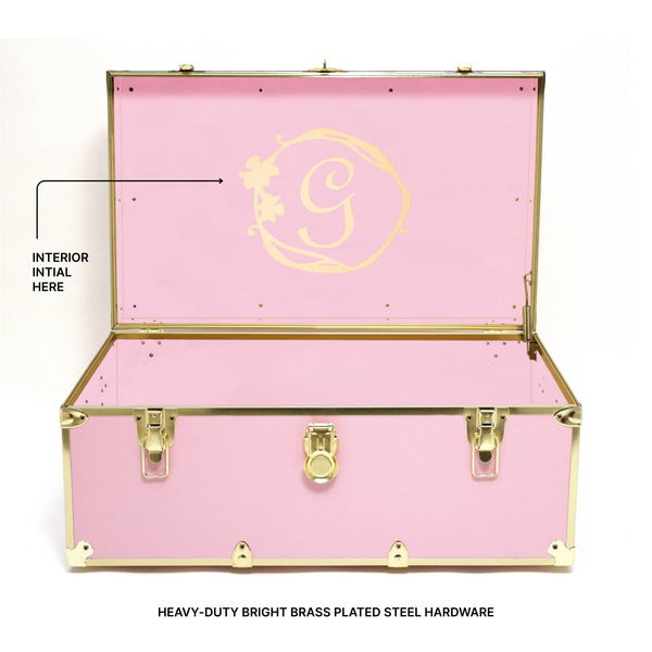 Storage Trunk Footlocker with Locking Lid