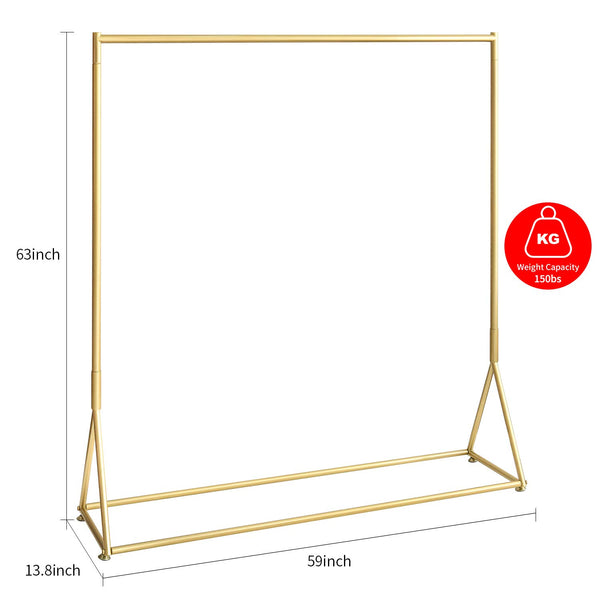 Freestanding Metal Clothing Rack