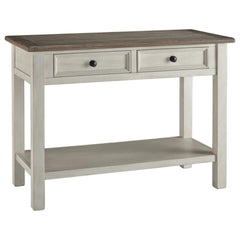 Farmhouse Sofa Table with Drawers