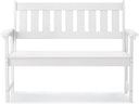 HDPS Outdoor Bench with Ergonomic Backrest, 2-Person
