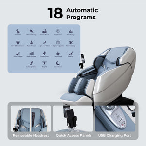 4D Full Body Massage Chair with SL Track & Zero Gravity