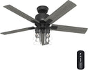 52-Inch Smart Ceiling Fan with LED Light & Remote