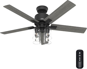 52-Inch Smart Ceiling Fan with LED Light & Remote