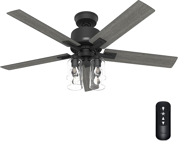 52-Inch Smart Ceiling Fan with LED Light & Remote