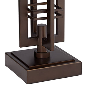 Industrial Table Lamp with Dimmer, USB Port & Nightlight – 28" Tall